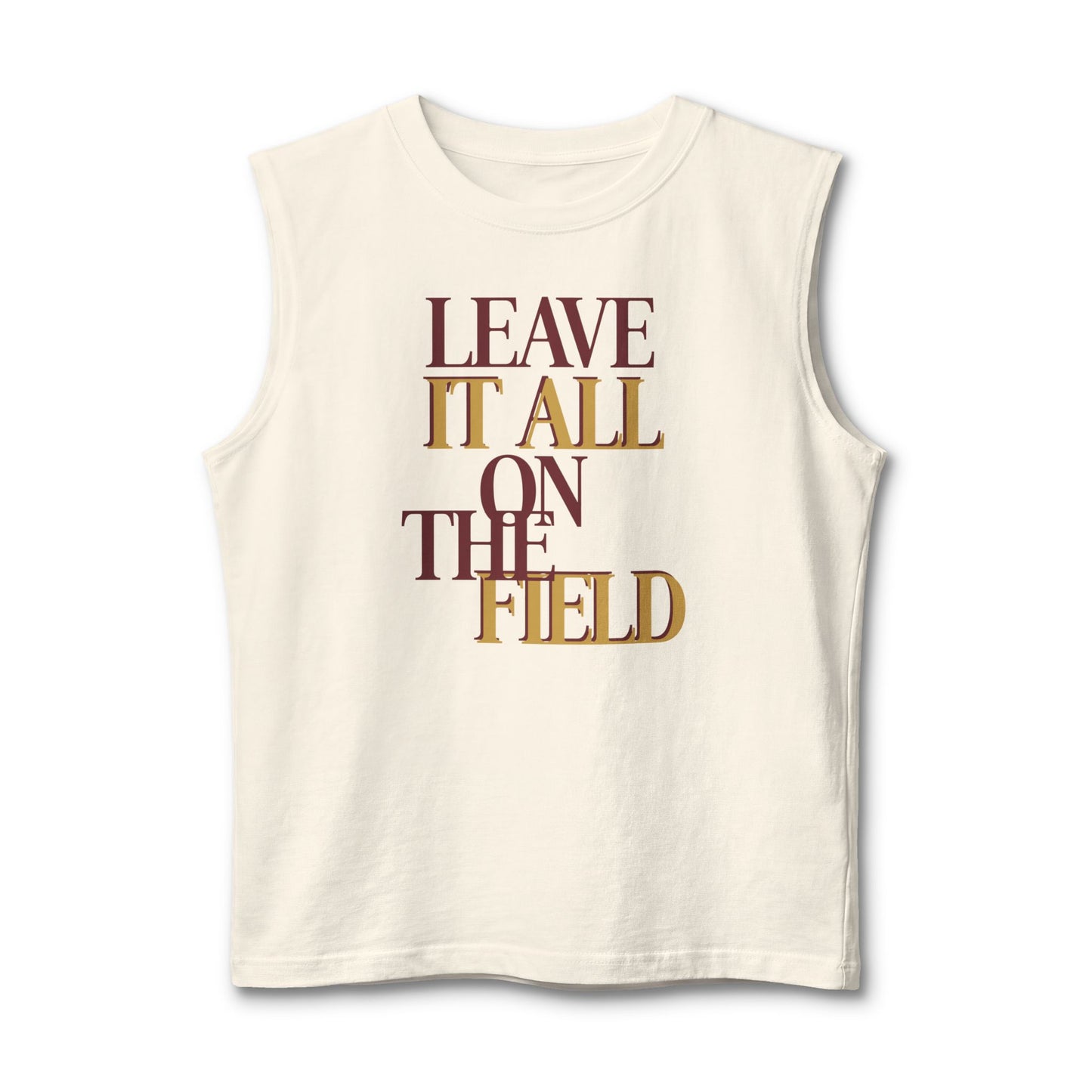 Leave It All on the Field Football Muscle Tank