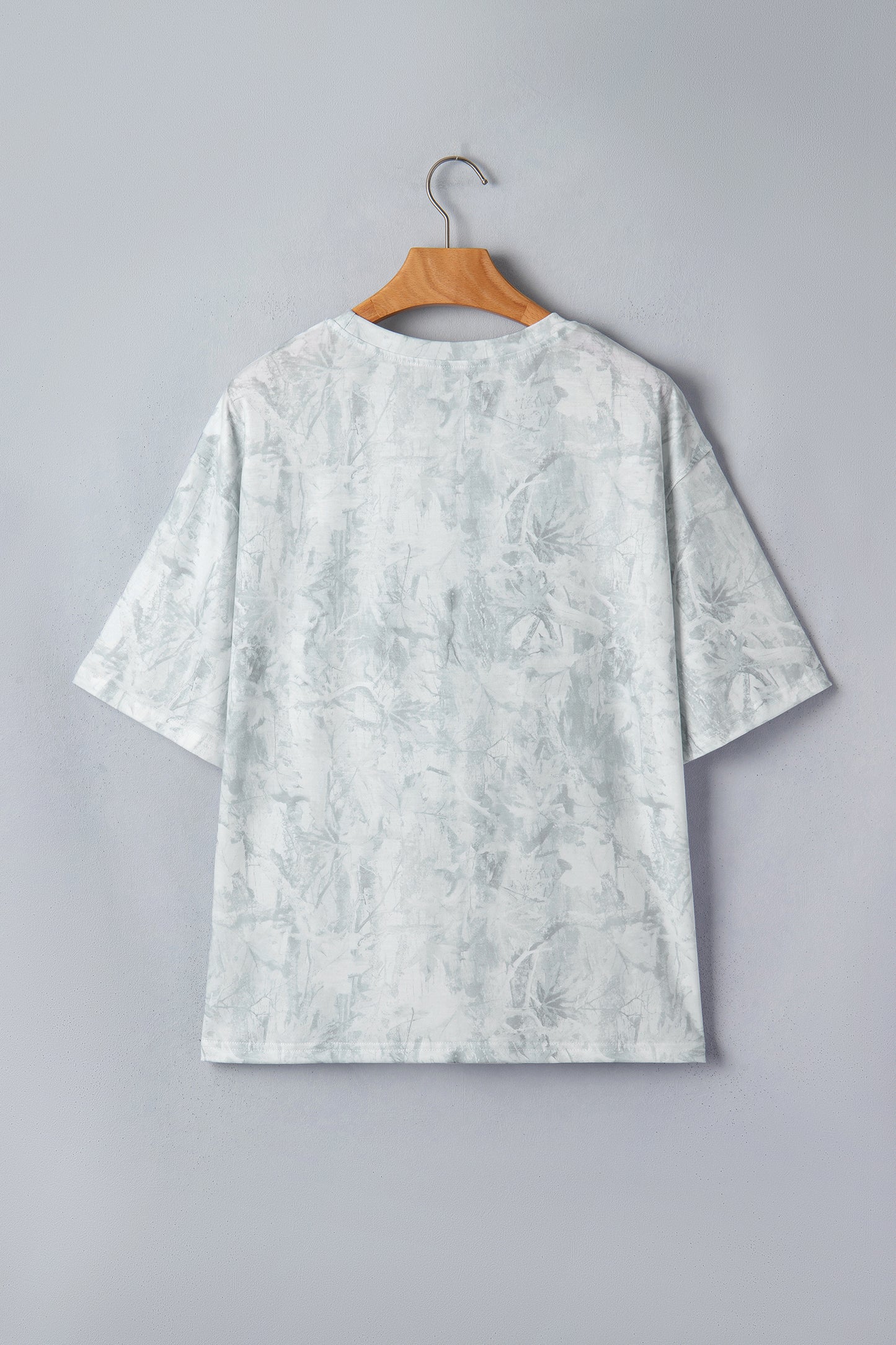 Gray Love Like Jesus Camouflage Oversized T Shirt