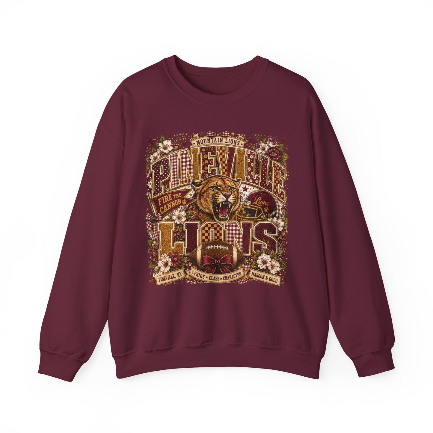 Pineville Lions Cottage Varsity Crewneck