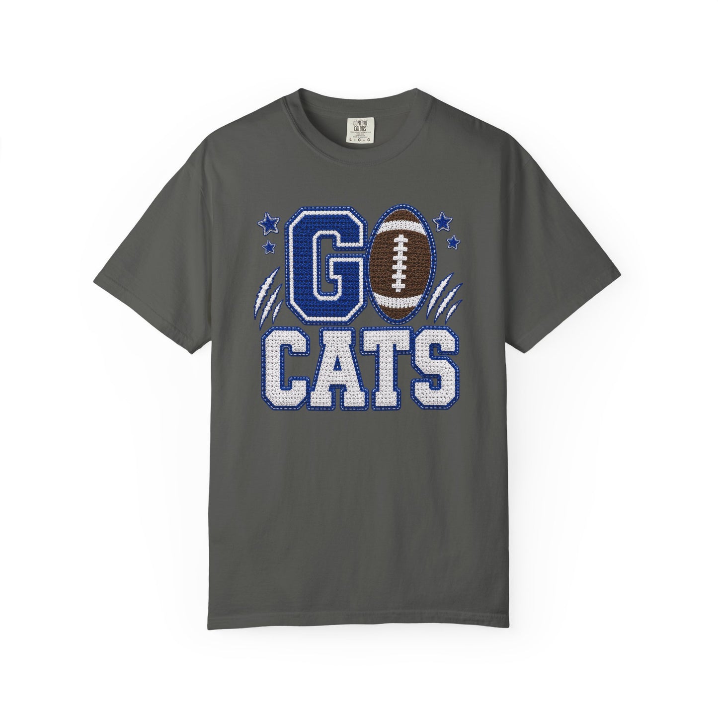 Go Cats Crochet Game Day Comfort Colors Tee