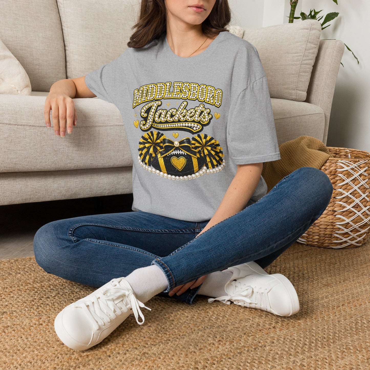 Middlesboro Jackets Glam Game Day Gildan Tee