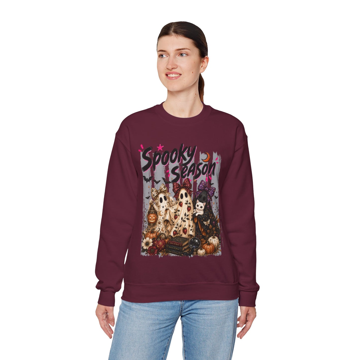 Spooky Season Ghost Group | Crewneck Sweatshirt