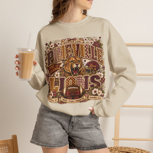 Pineville Lions Cottage Varsity Crewneck