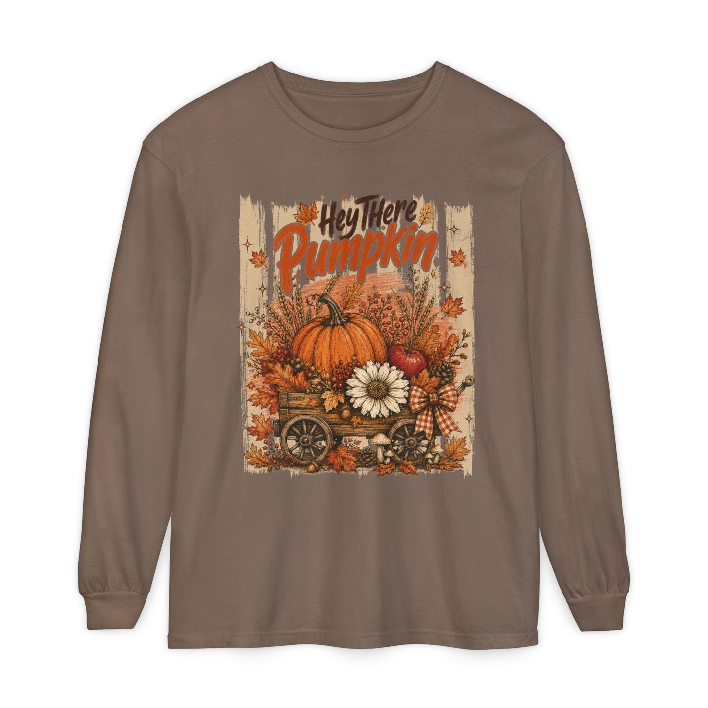 Hey There Pumpkin | Comfort Colors Long Sleeve Tee