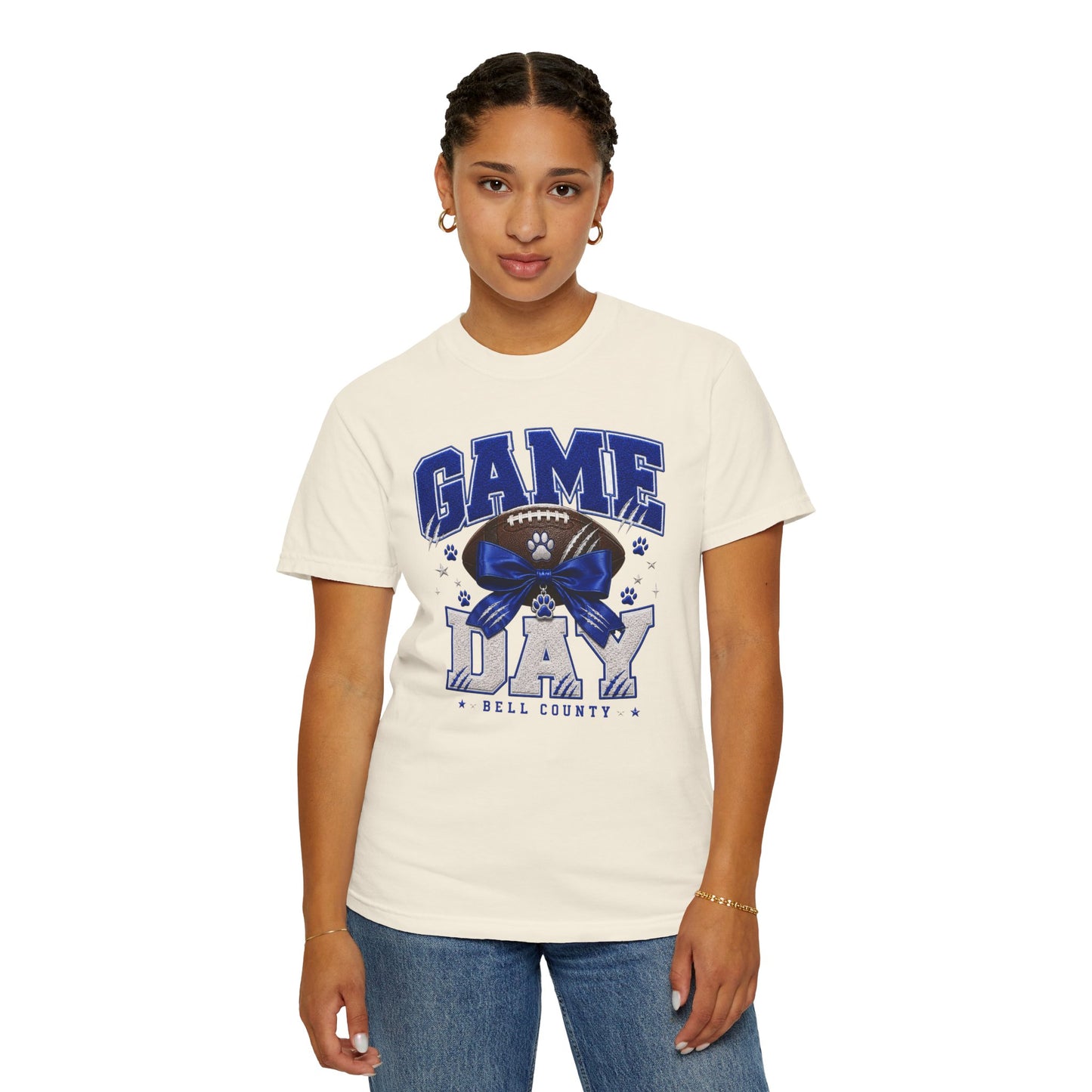 Bell County Bobcats Bow Game Day Comfort Colors Tee