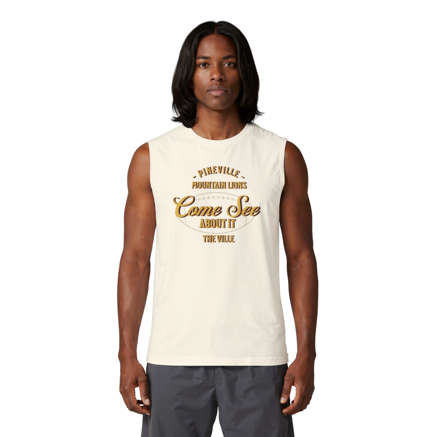 Pineville Mountain Lions “Come See About It” Muscle Tank