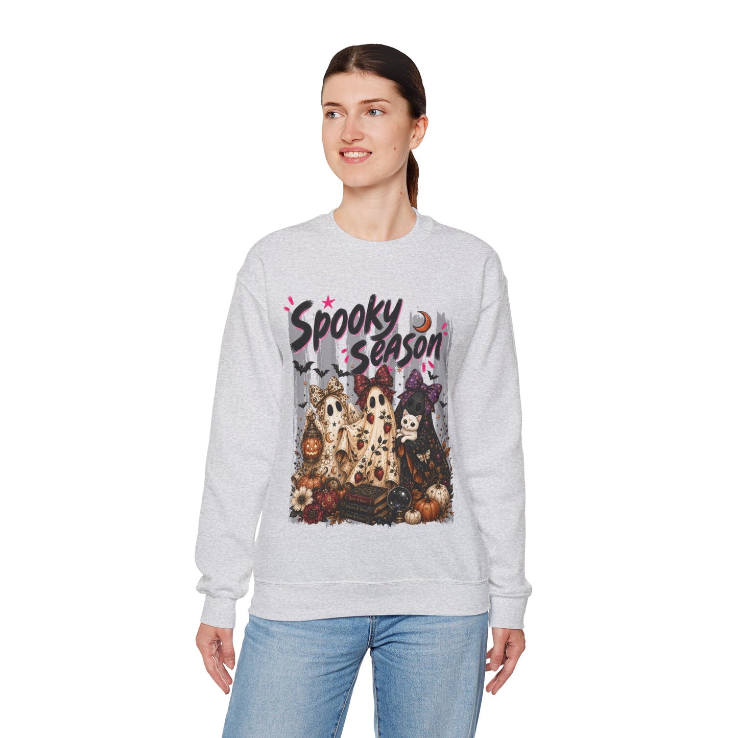 Spooky Season Ghost Group | Crewneck Sweatshirt