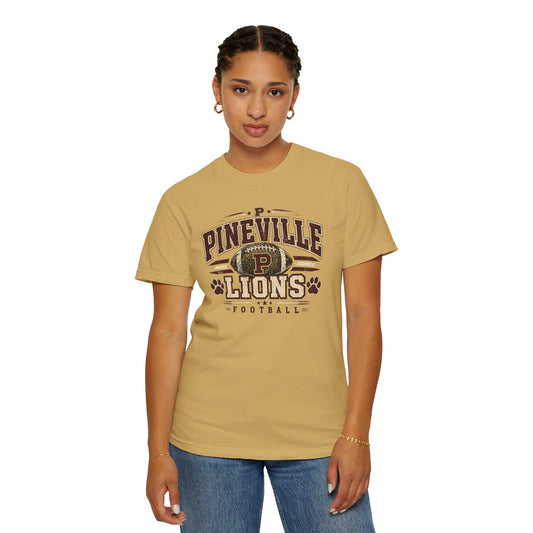 Pineville Lions Vintage Football Graphic Tee | Comfort Colors 1717