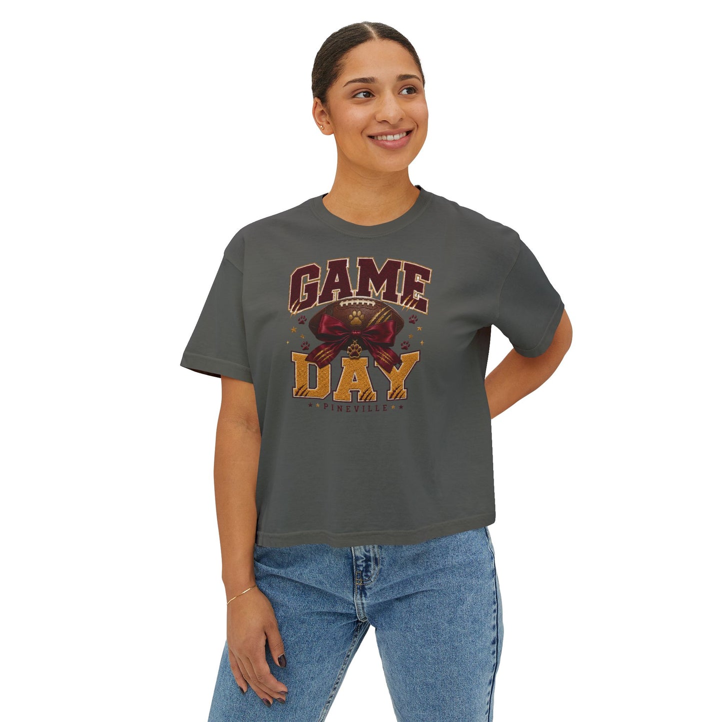 Pineville Lions Game Day Boxy Tee