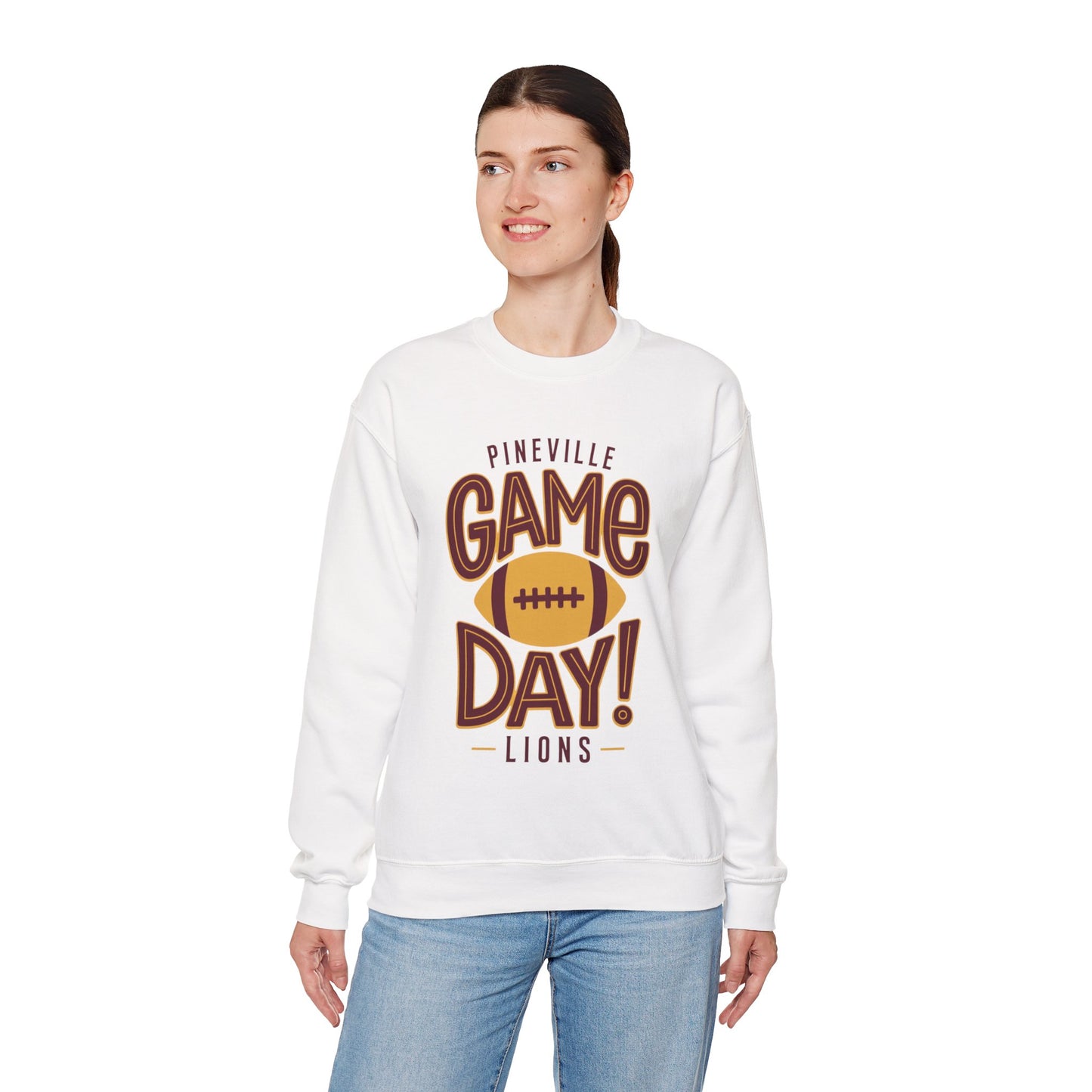 Pineville Lions Game Day Crewneck Sweatshirt