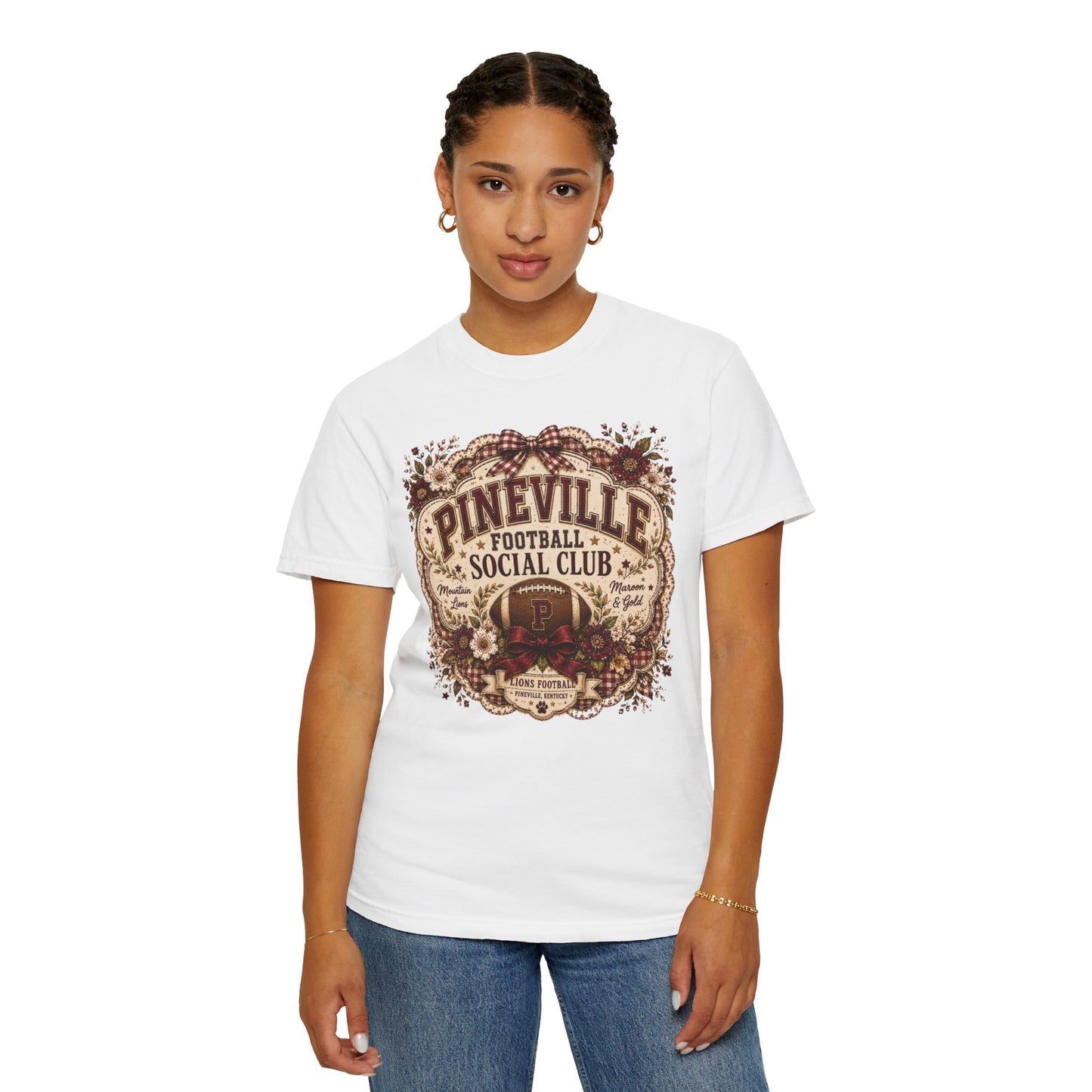 Pineville Football Social Club Comfort Colors Tee