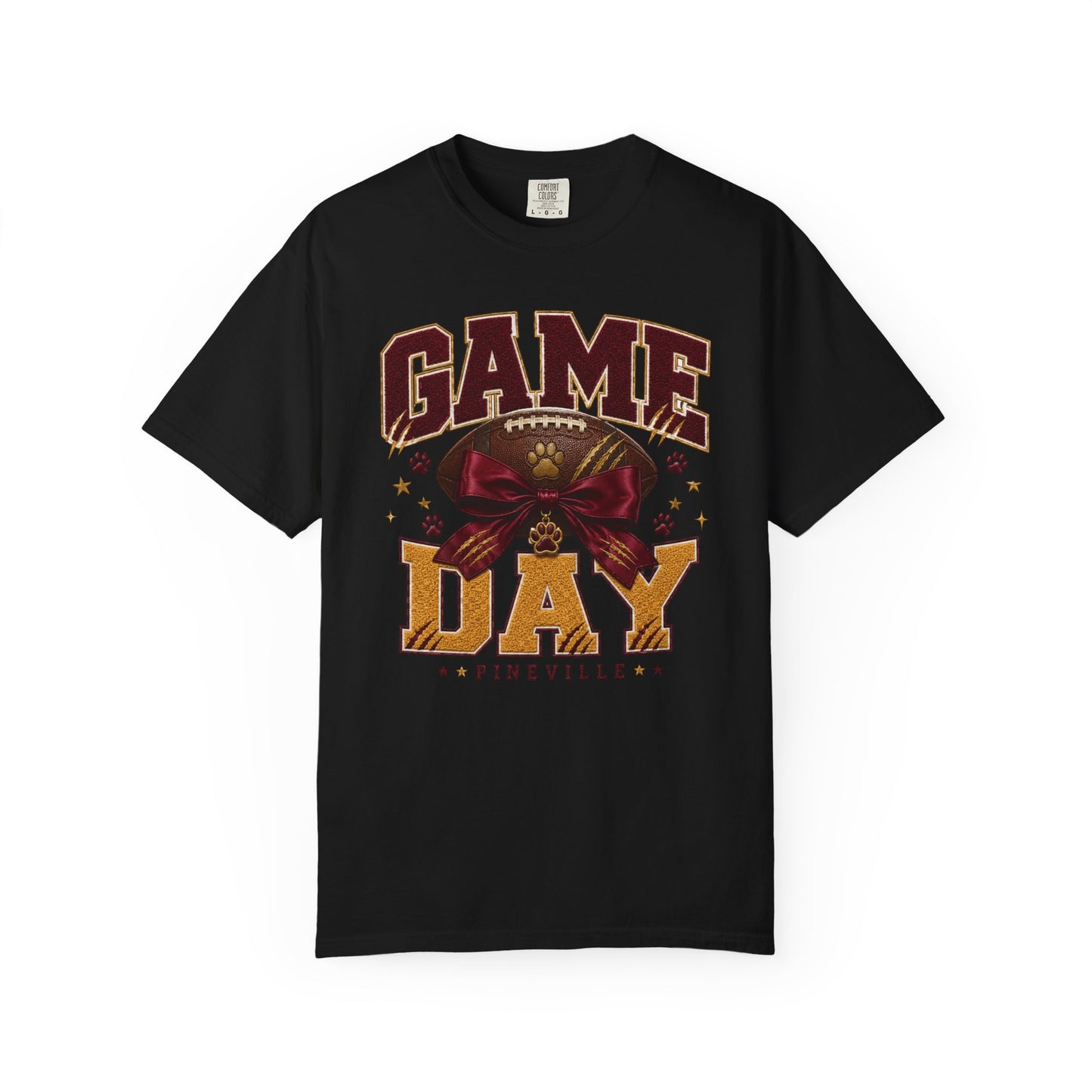 Pineville Lions Bow Game Day Comfort Colors Tee