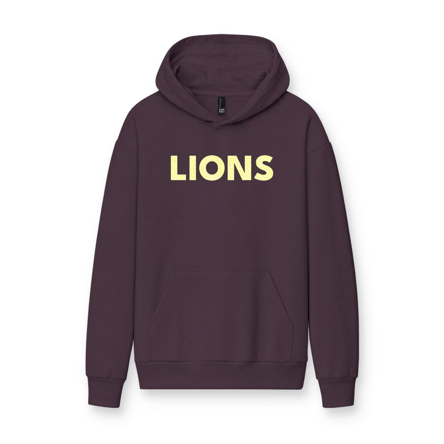 Pineville Lions Gold Glitter Oversized Heavyweight Hoodie