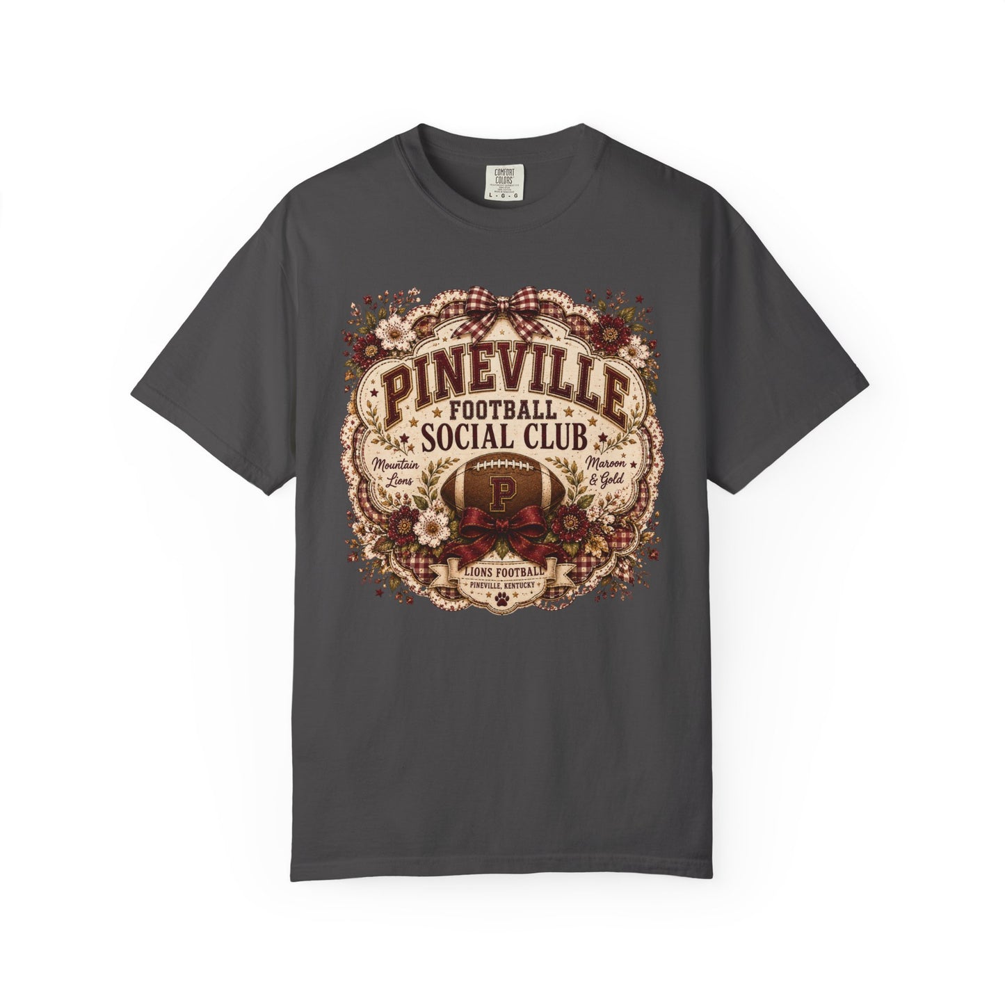 Pineville Football Social Club Comfort Colors Tee