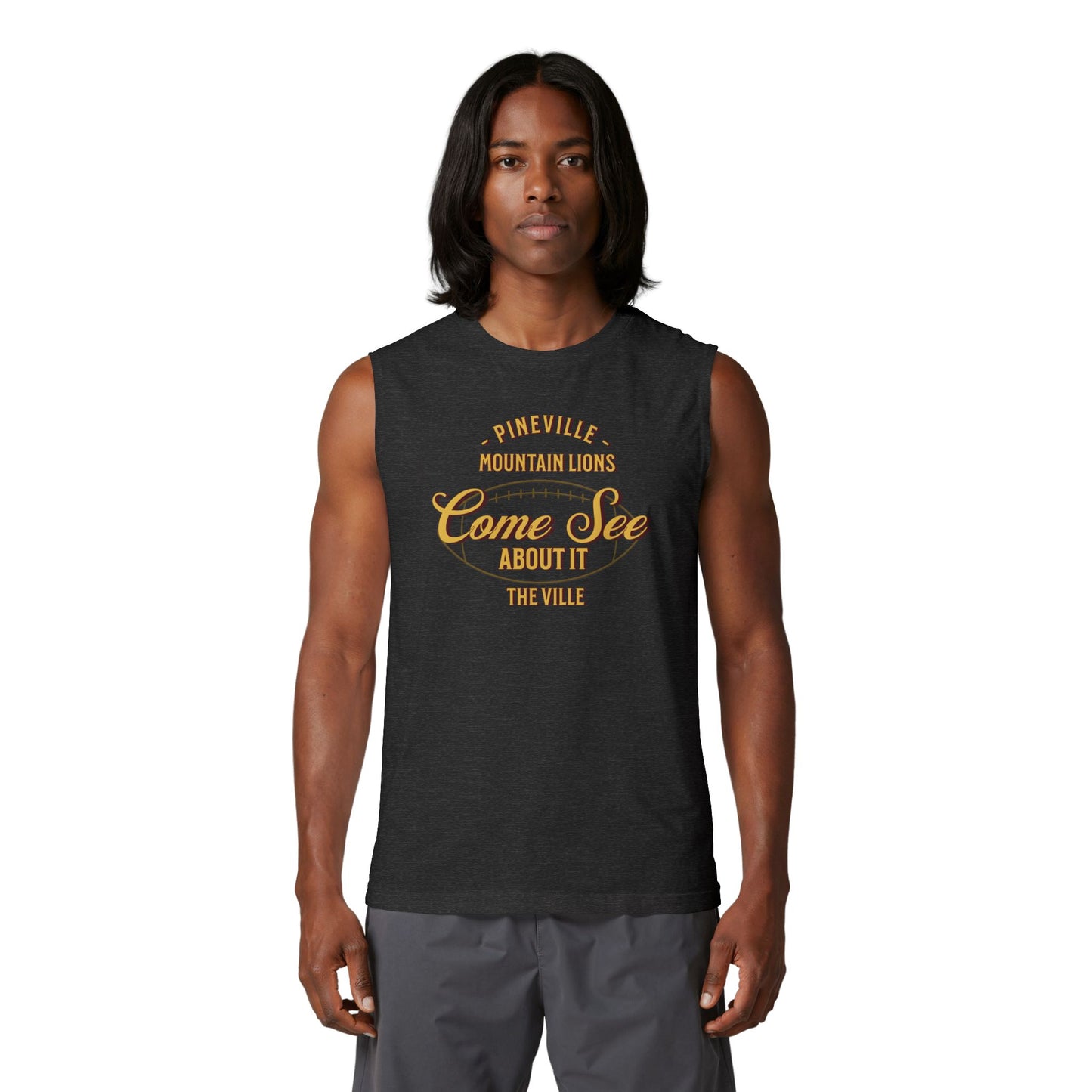 Pineville Mountain Lions “Come See About It” Muscle Tank