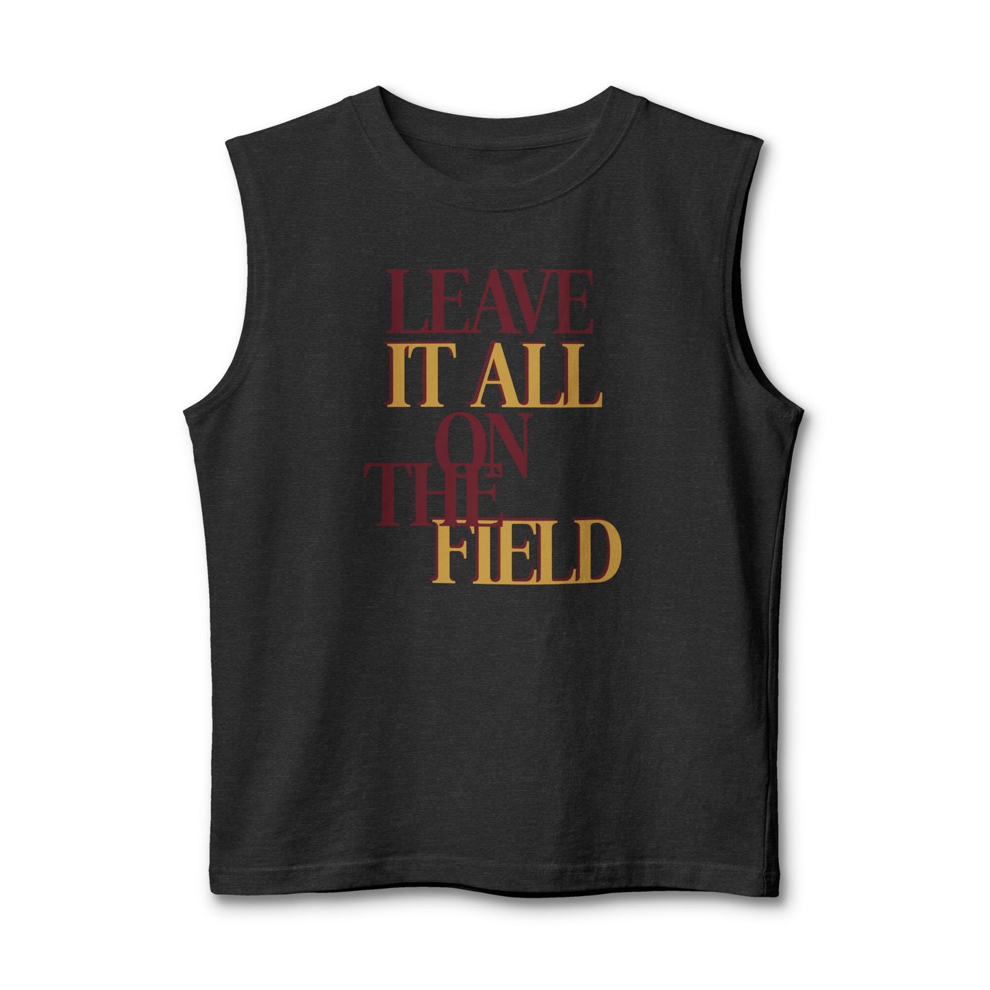 Leave It All on the Field Football Muscle Tank