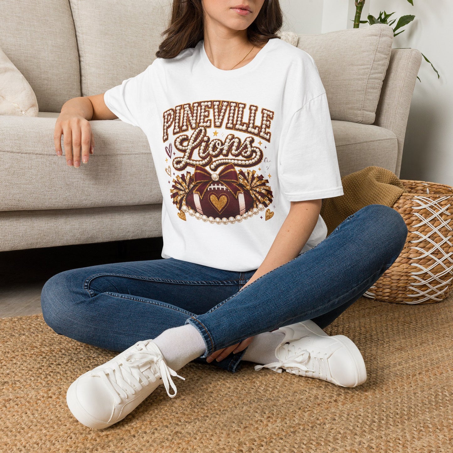 Pineville Lions Glam Game Day Gildan Tee