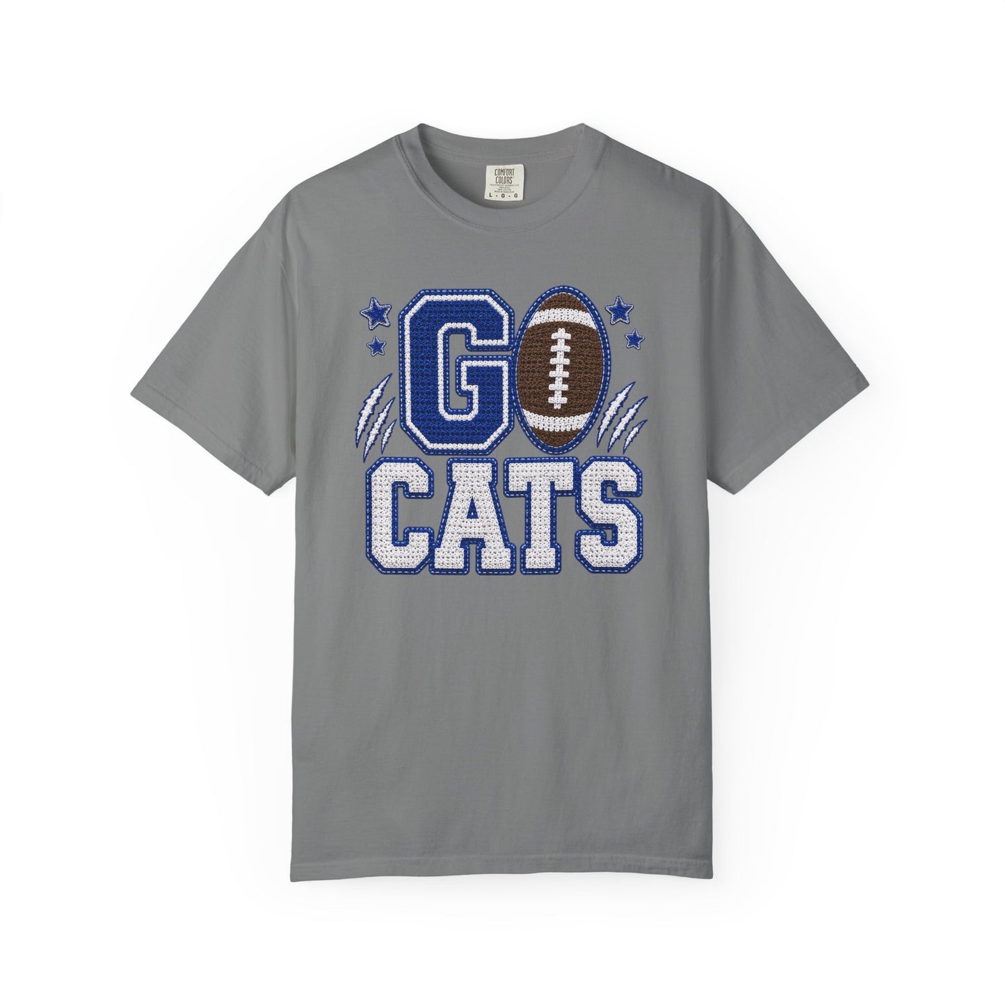 Go Cats Crochet Game Day Comfort Colors Tee