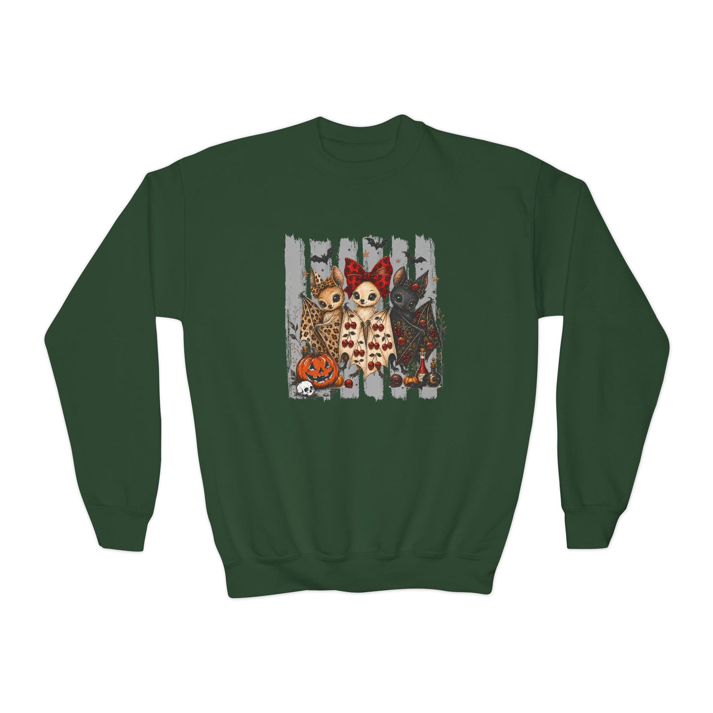 Halloween Animal Trio | Youth Crewneck Sweatshirt