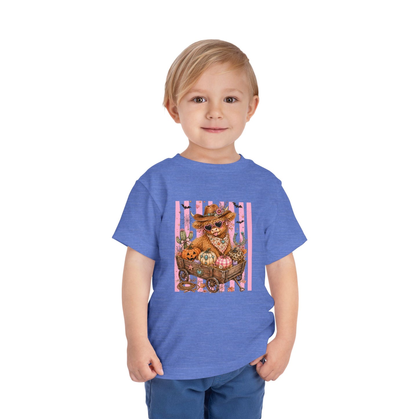 Fall Highland Cow Wagon | Toddler Tee