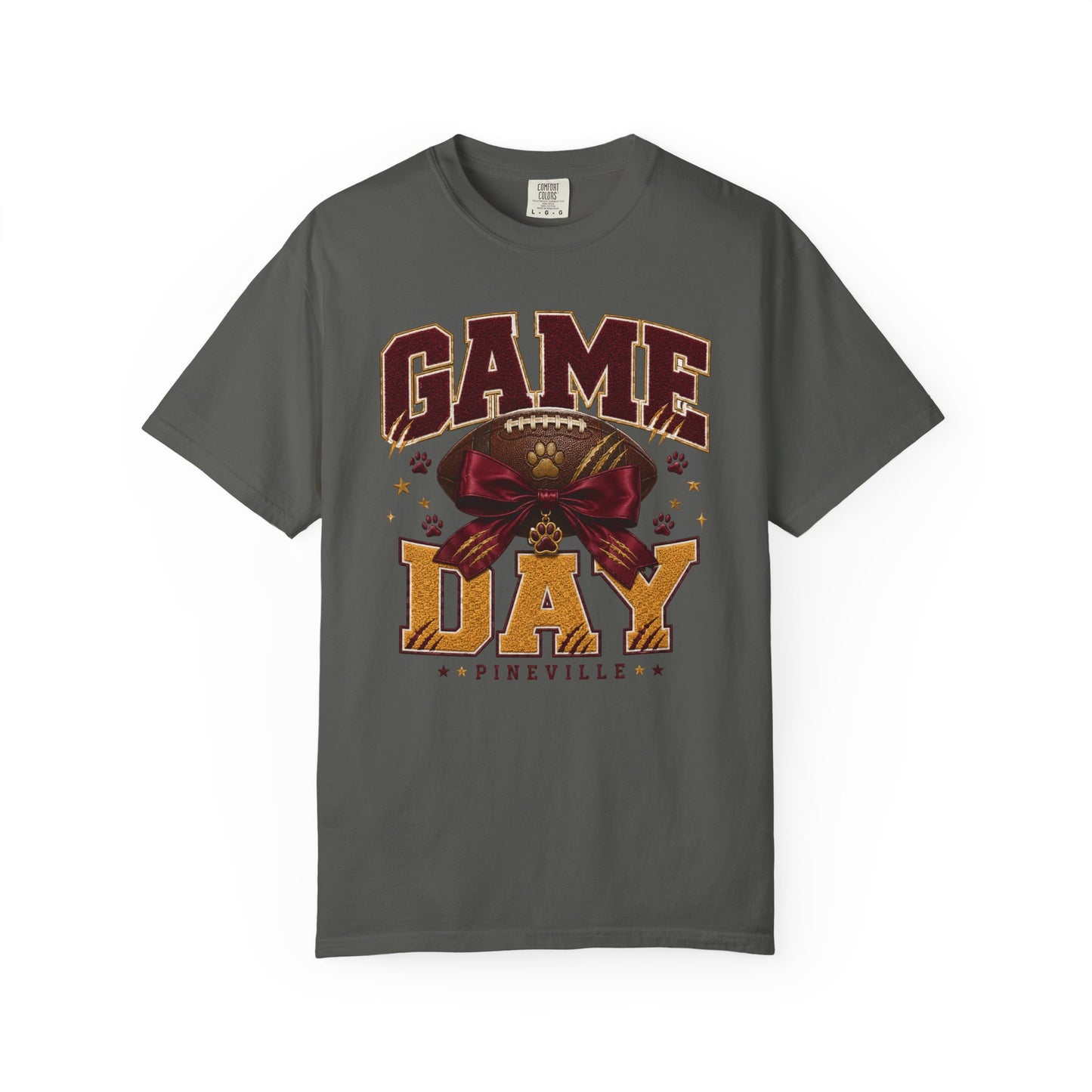 Pineville Lions Bow Game Day Comfort Colors Tee