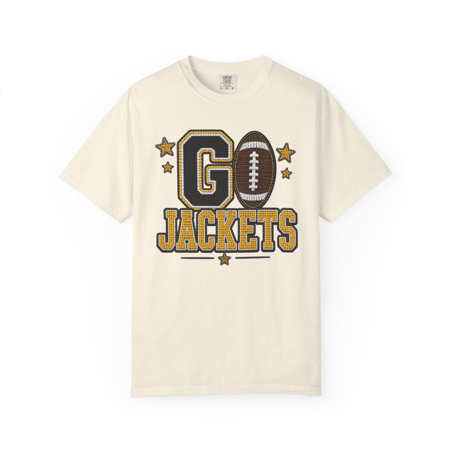 Go Jackets Crochet Game Day Comfort Colors Tee