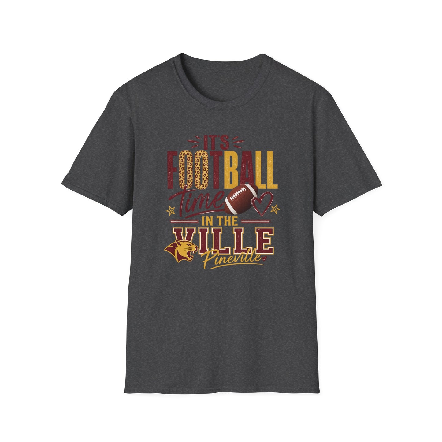 It’s Football Time in the Ville | Pineville Mountain Lions Game Day Gildan Graphic Tee