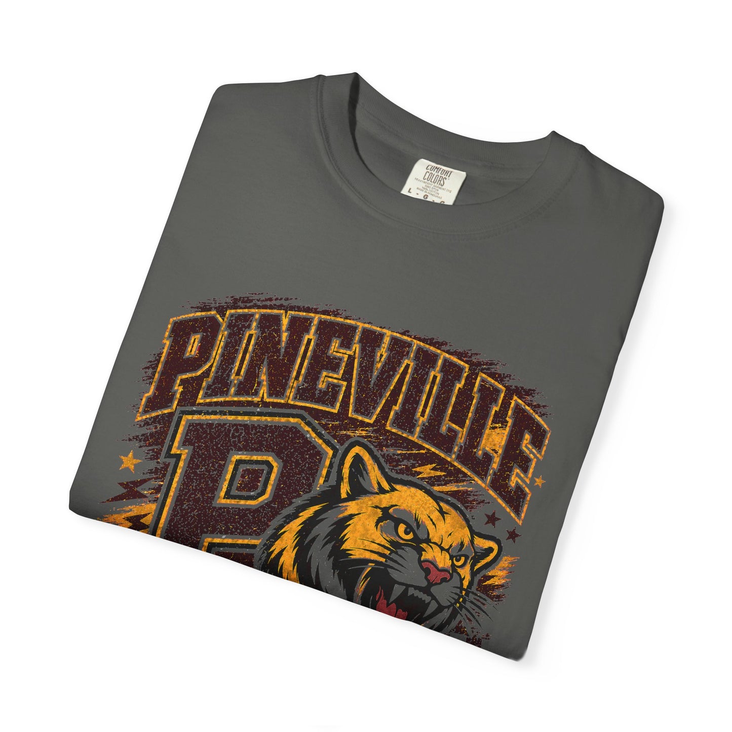 Pineville Mountain Lions Vintage Mascot T-Shirt