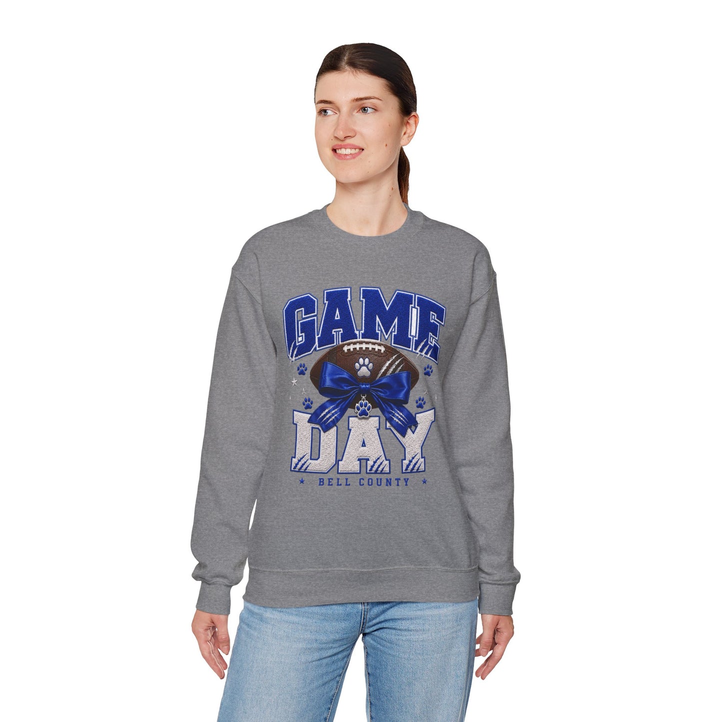 Bell County Bobcats Bow Game Day Crewneck