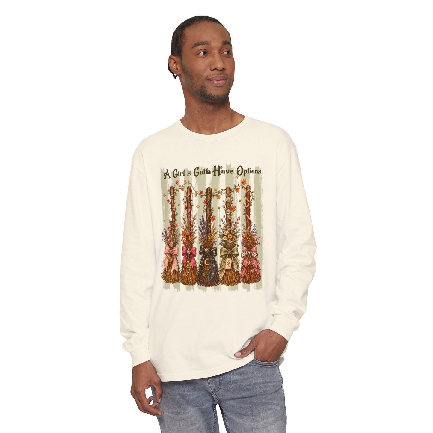 A Girl's Gotta Have Options | Comfort Colors Long Sleeve Tee