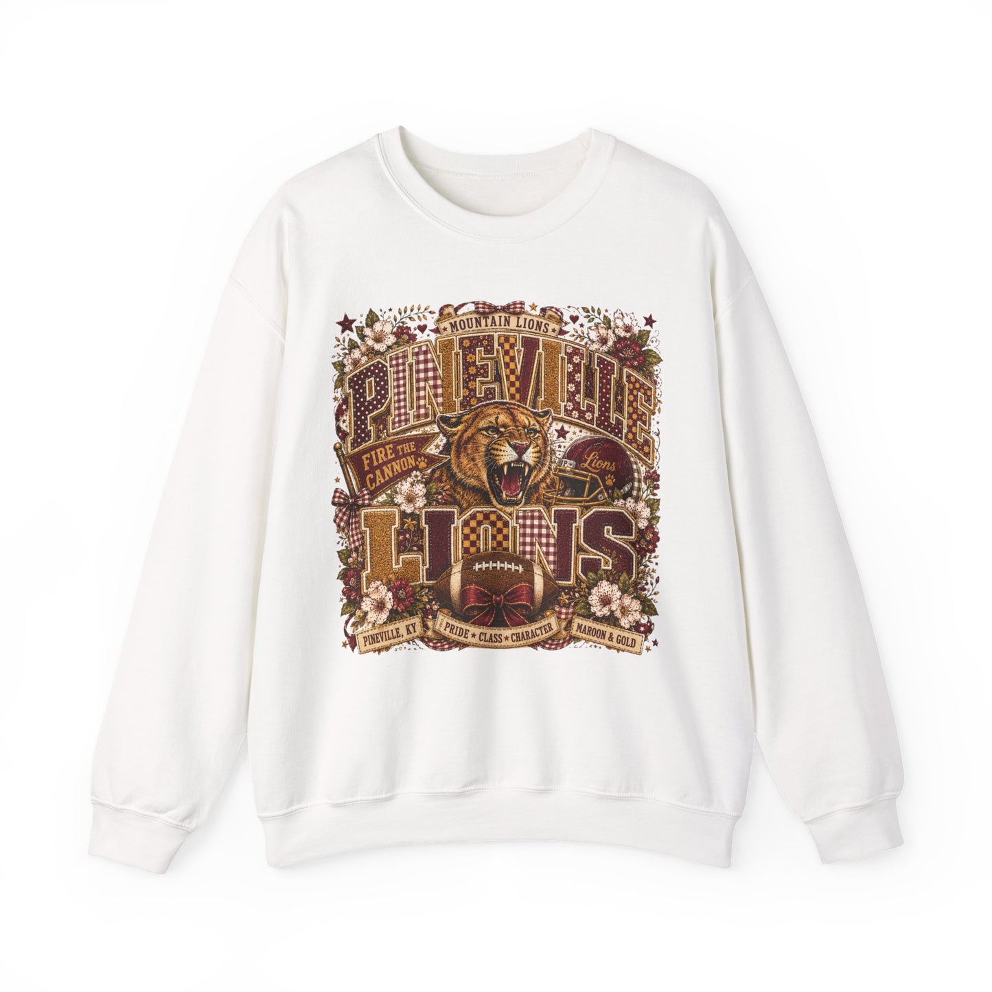 Pineville Lions Cottage Varsity Crewneck