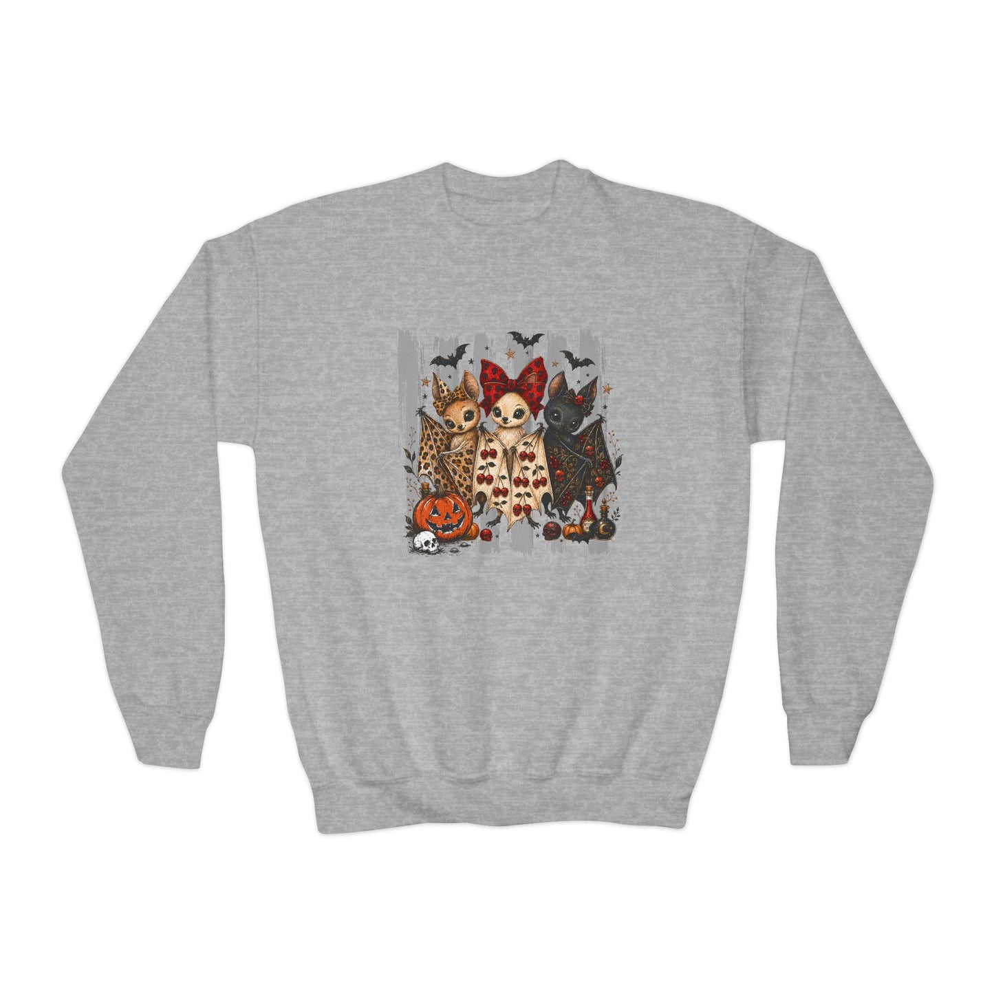 Halloween Animal Trio | Youth Crewneck Sweatshirt