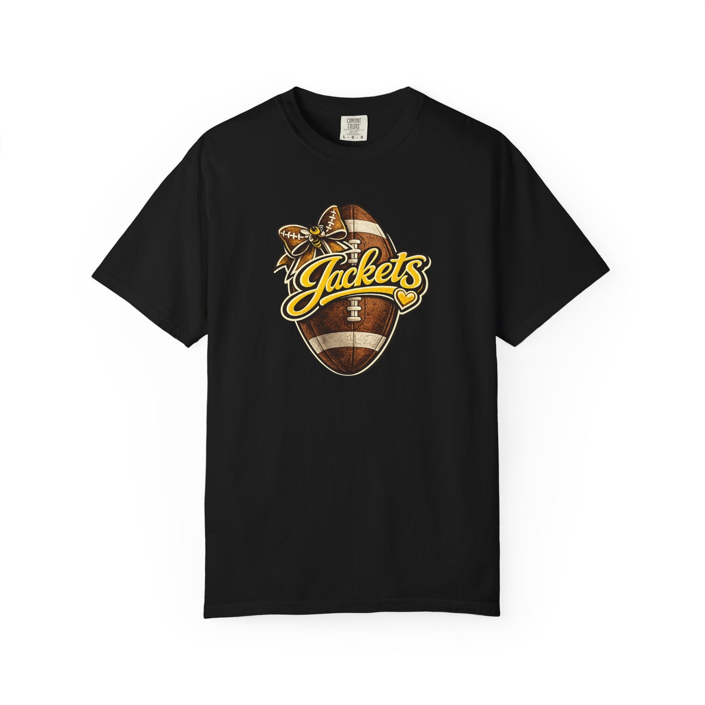 Middlesboro Yellow Jackets Football Bow Comfort Colors® Tee