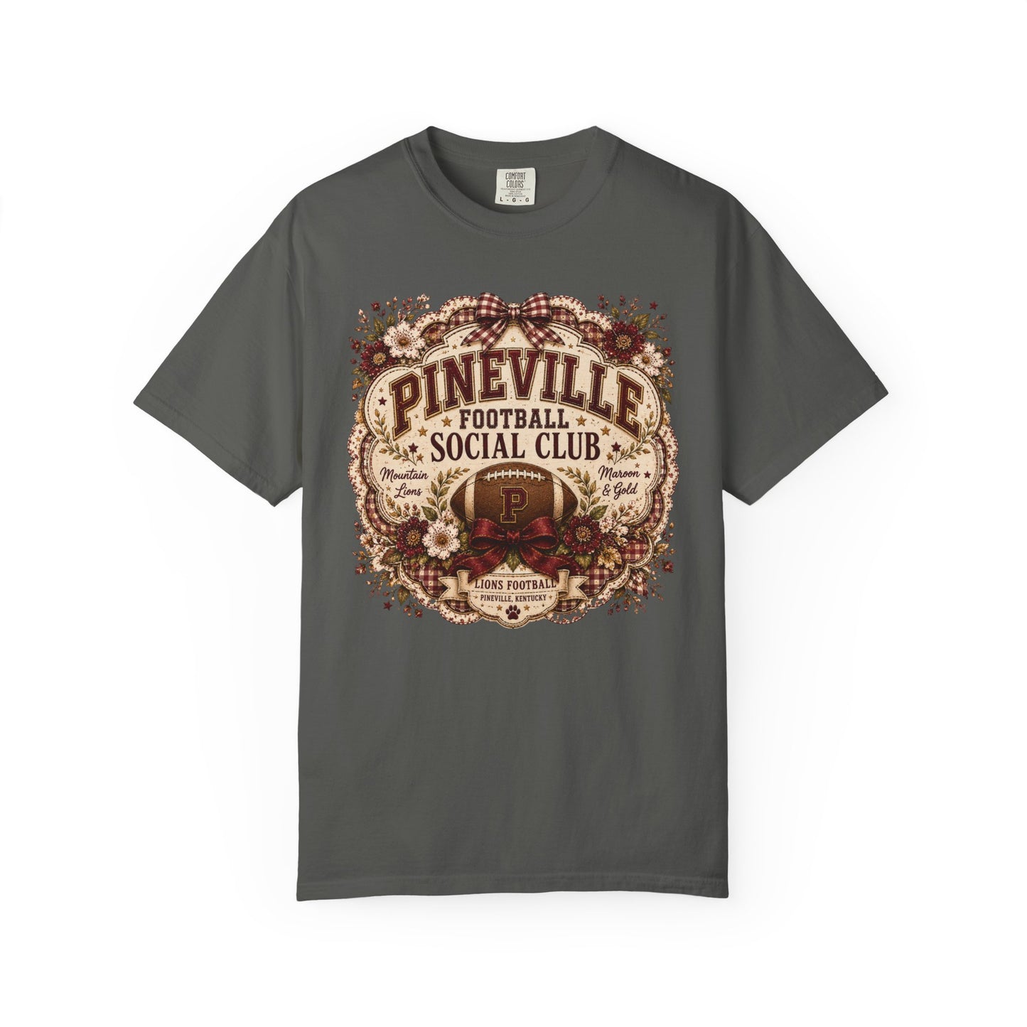 Pineville Football Social Club Comfort Colors Tee
