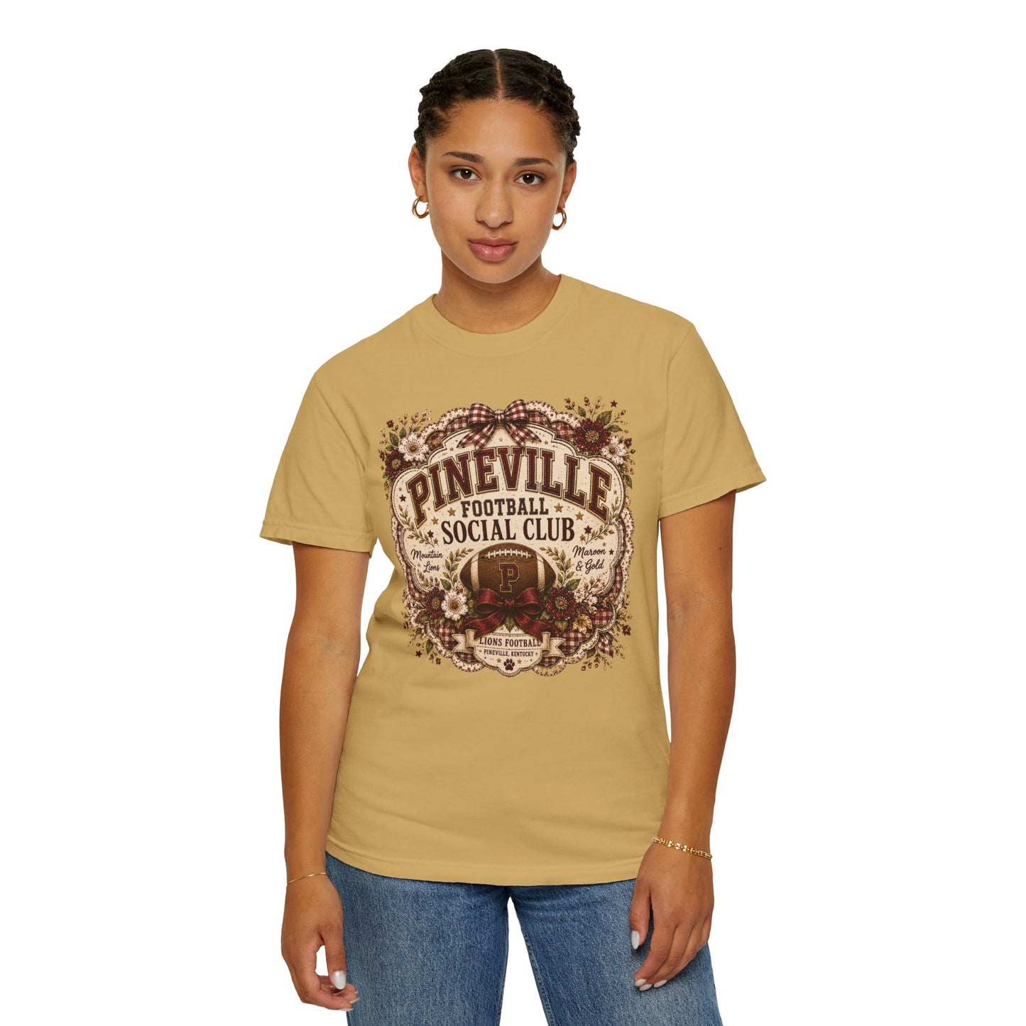 Pineville Football Social Club Comfort Colors Tee