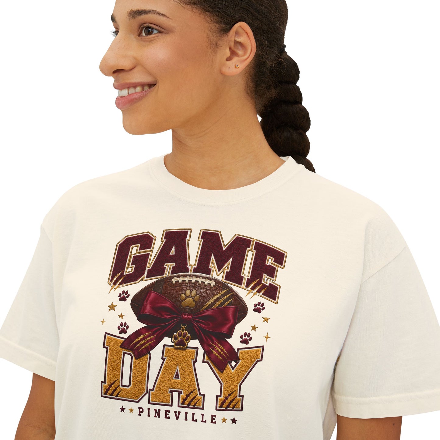 Pineville Lions Game Day Boxy Tee