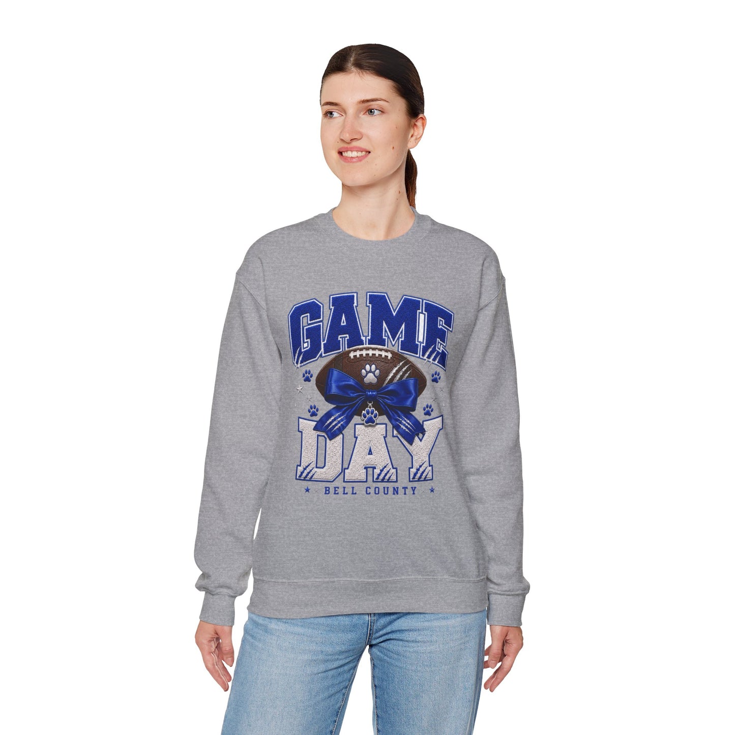 Bell County Bobcats Bow Game Day Crewneck