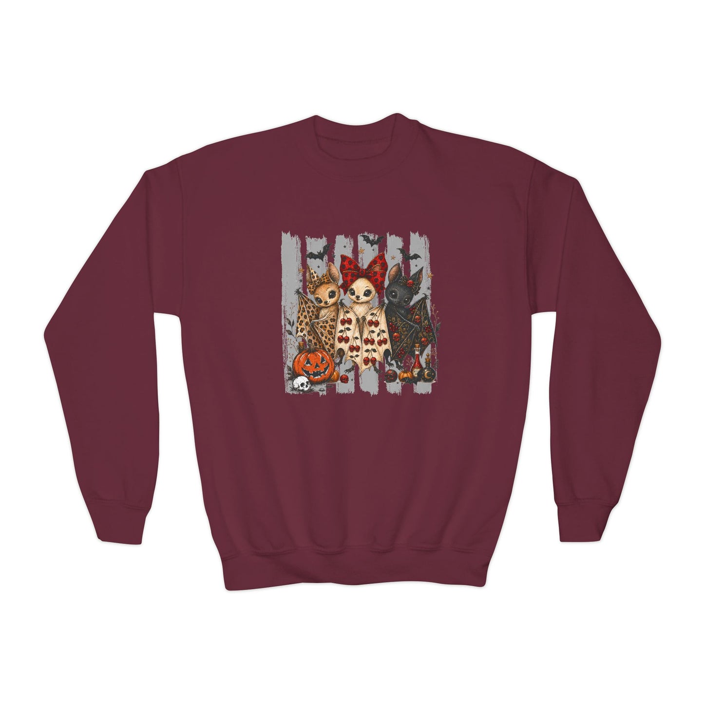 Halloween Animal Trio | Youth Crewneck Sweatshirt