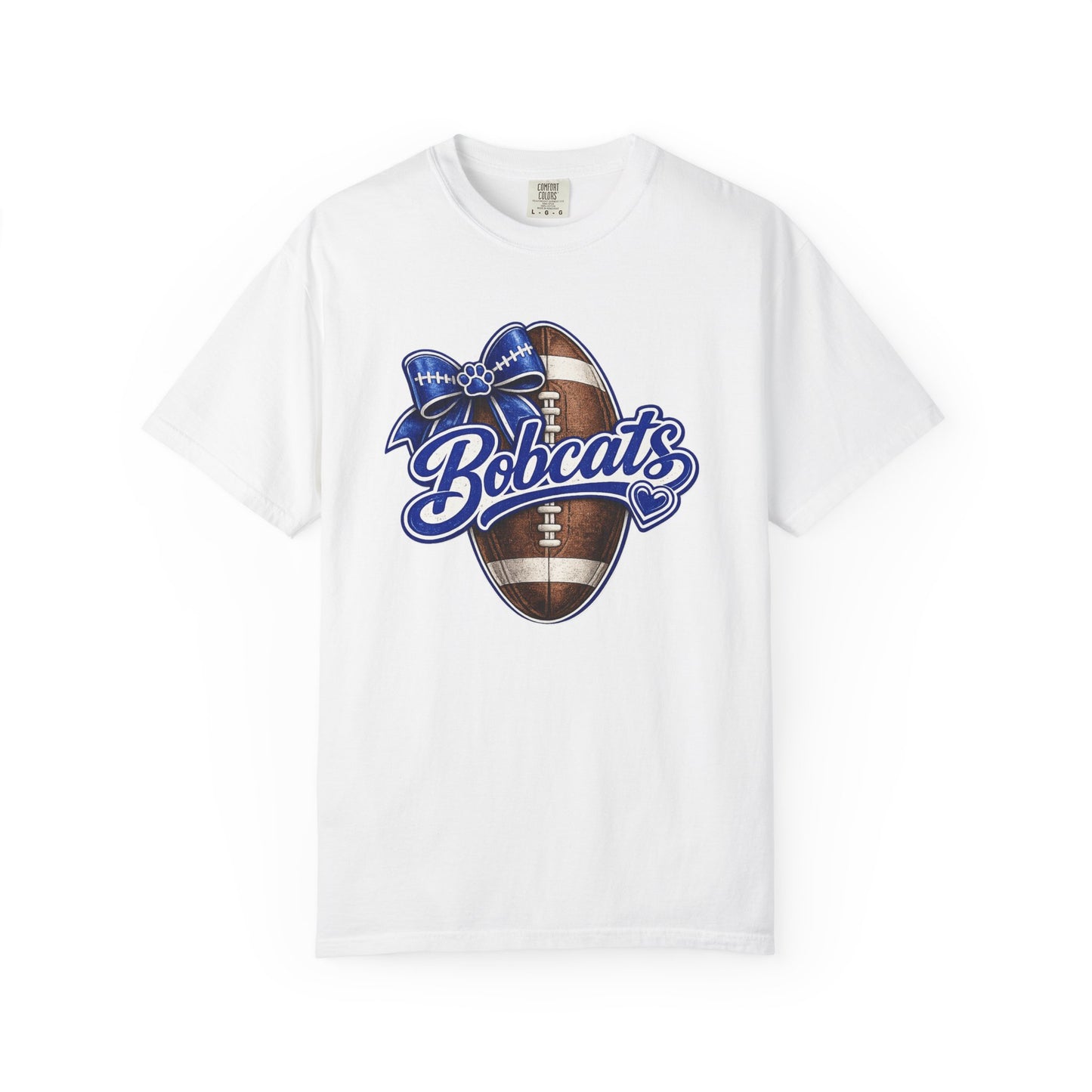 Bell County Bobcats Football Bow Comfort Colors® Tee