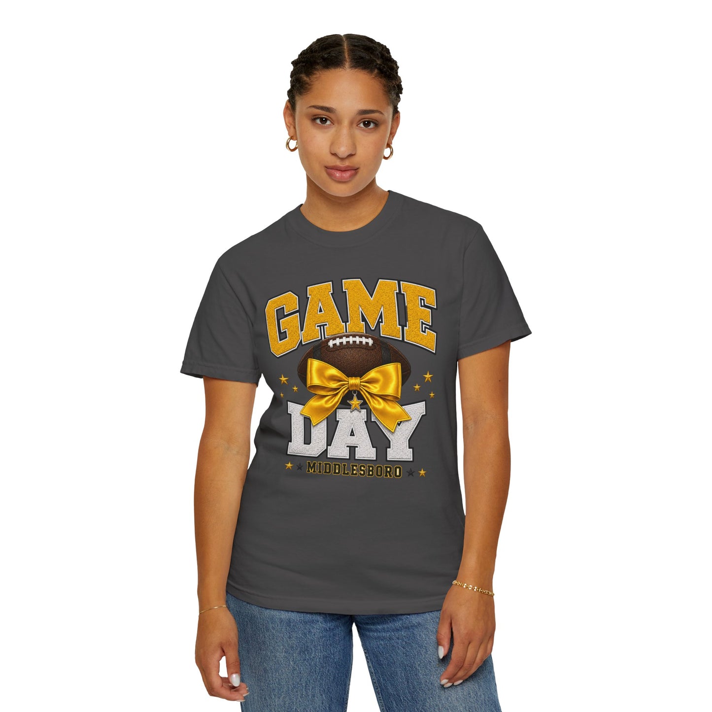 Middlesboro Yellow Jackets Bow Game Day Comfort Colors Tee