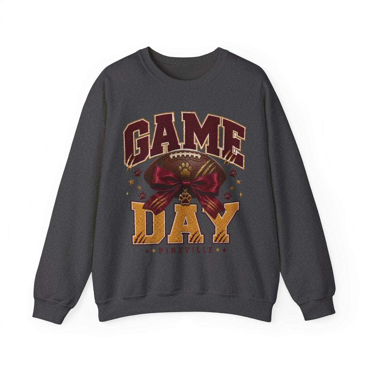 Pineville Lions Bow Game Day Crewneck