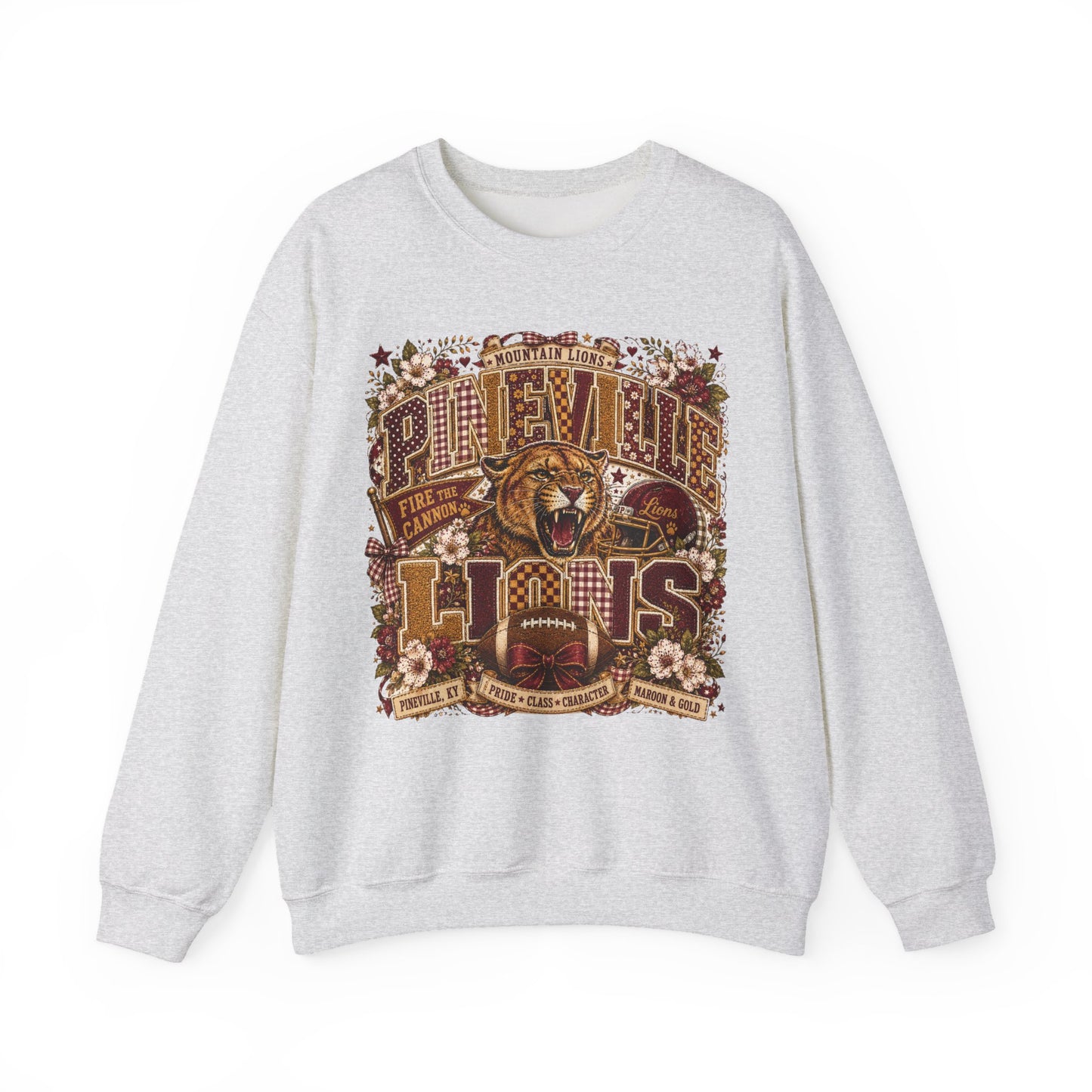 Pineville Lions Cottage Varsity Crewneck