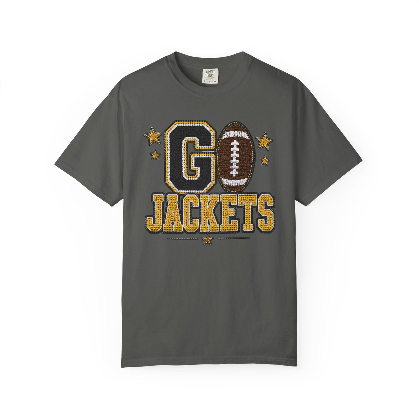 Go Jackets Crochet Game Day Comfort Colors Tee