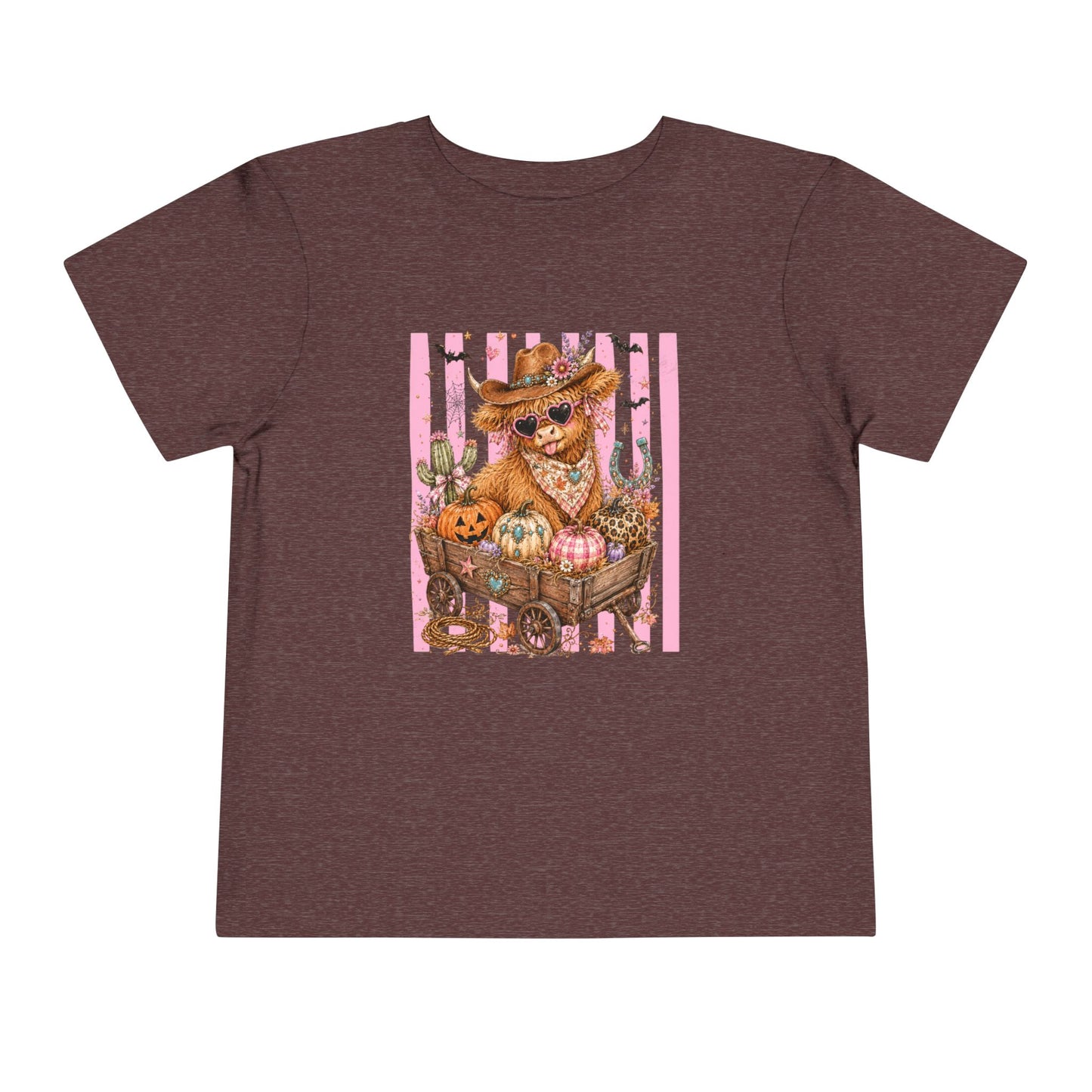 Fall Highland Cow Wagon | Toddler Tee