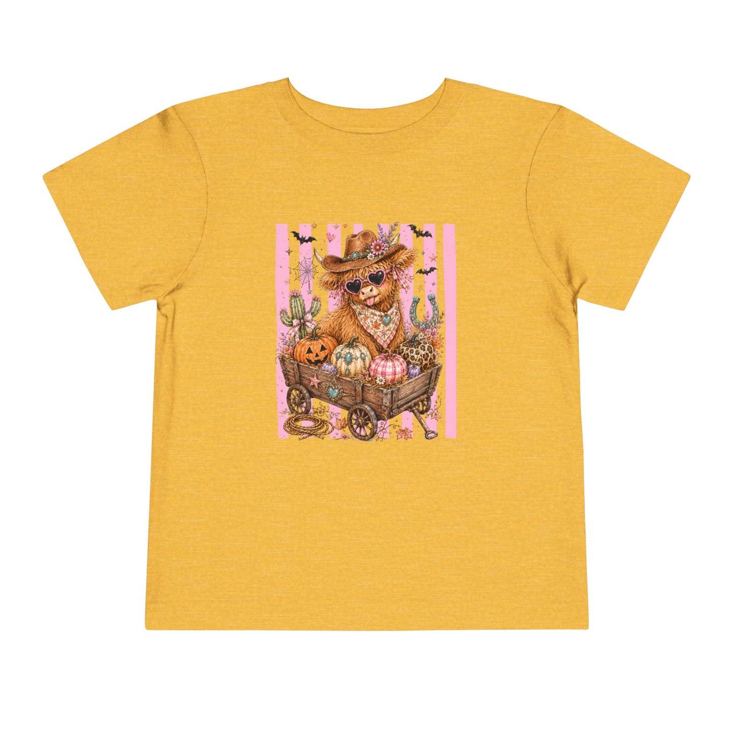 Fall Highland Cow Wagon | Toddler Tee
