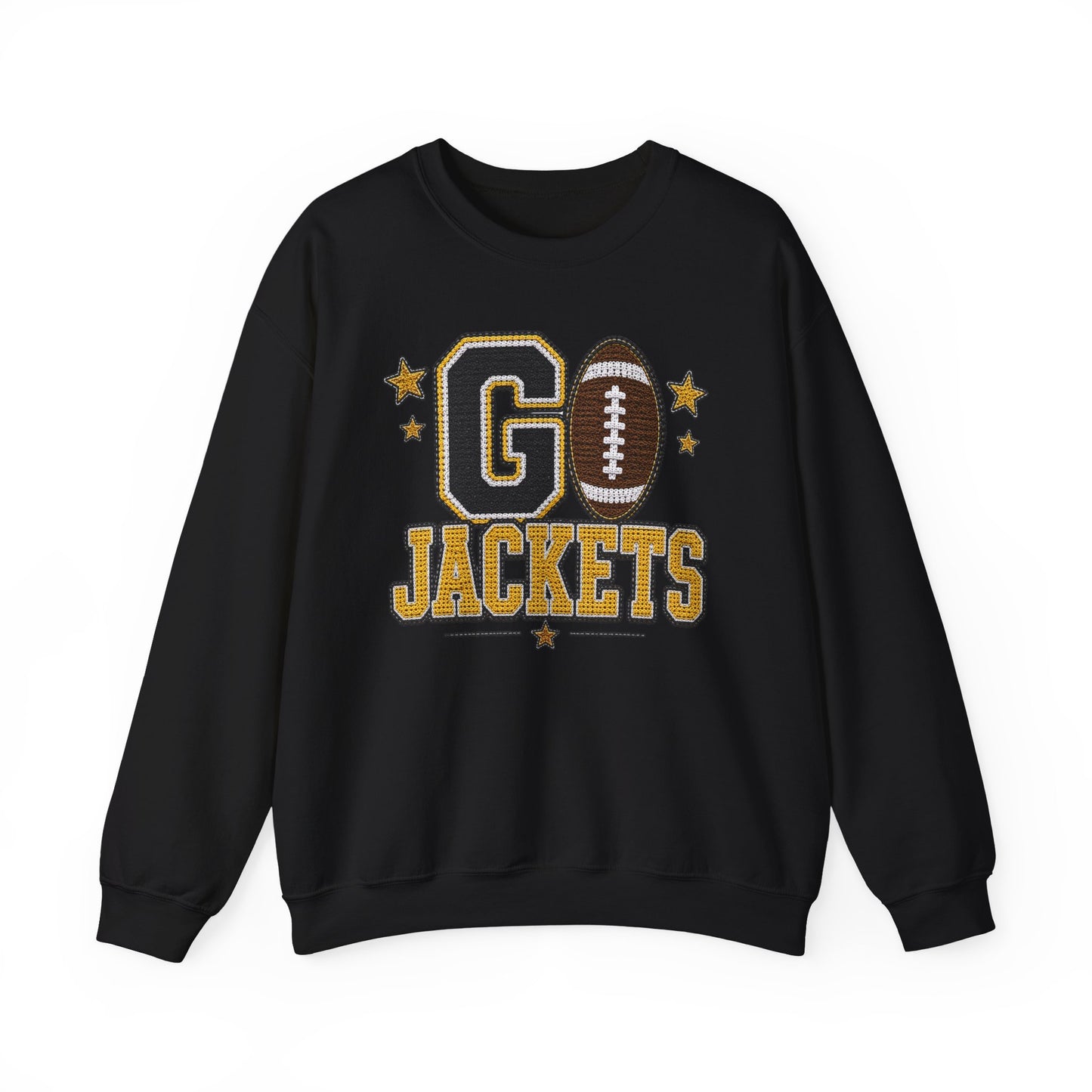 Go Jackets Crochet Game Day Crewneck