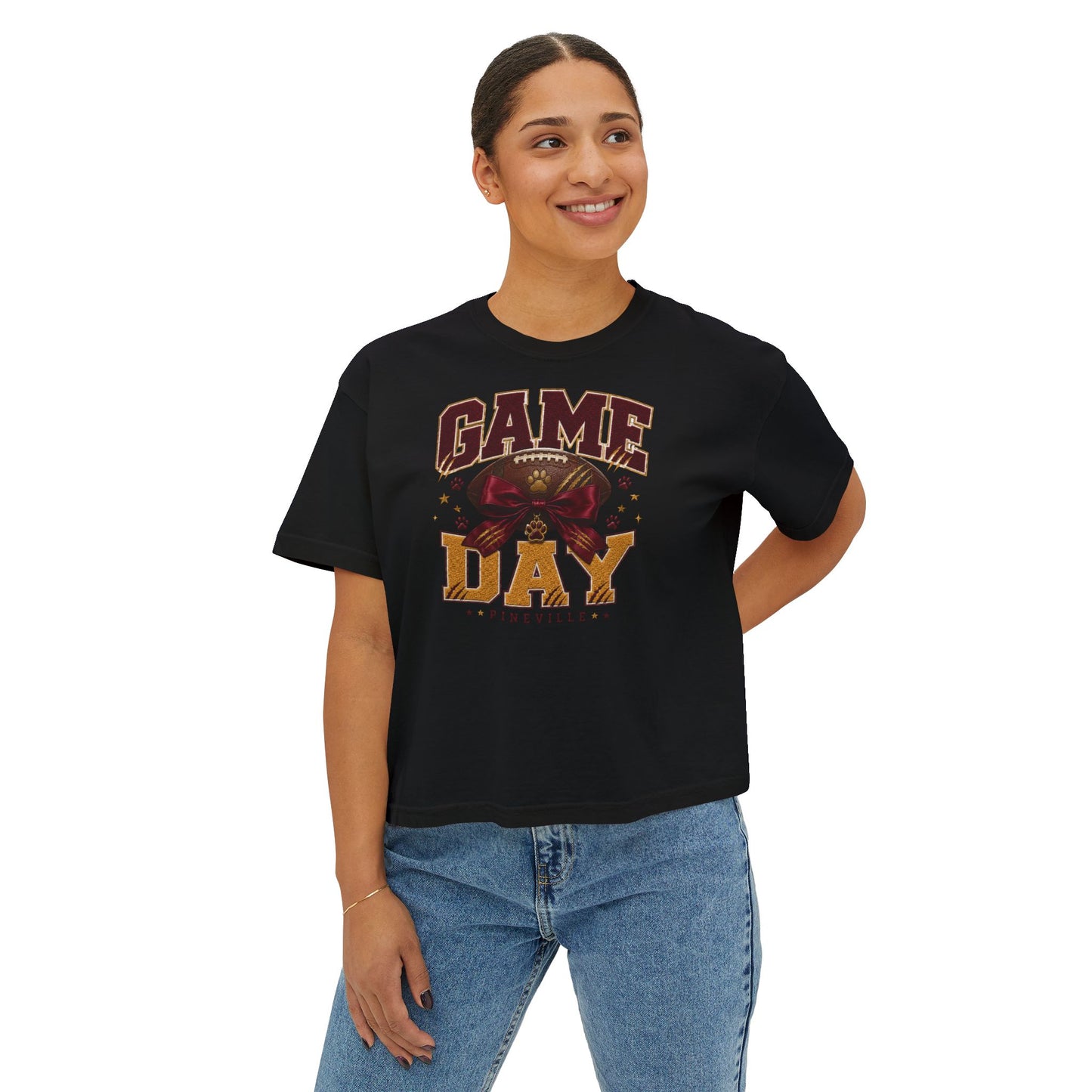 Pineville Lions Game Day Boxy Tee